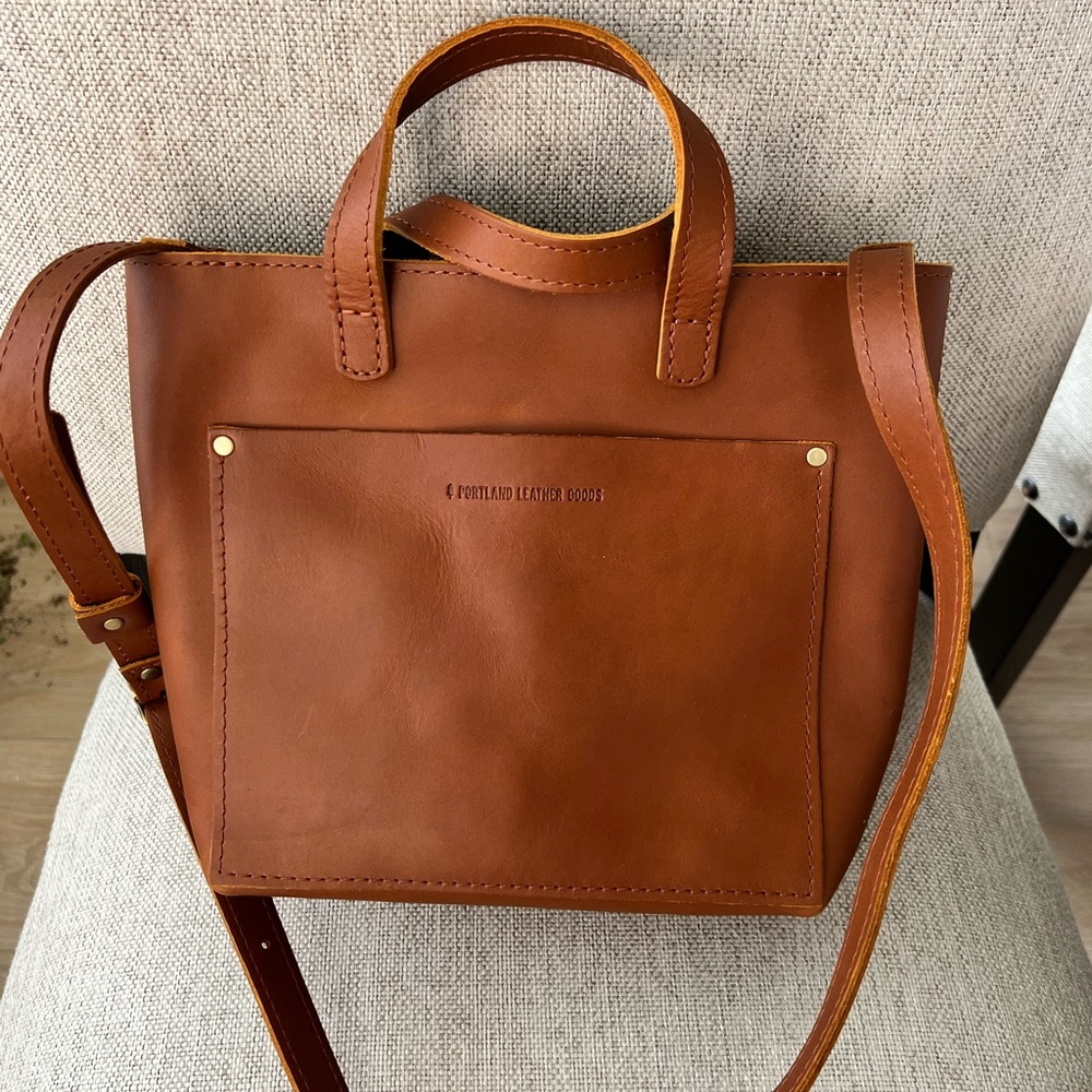 Portland Leather Goods Zippered Mini Crossbody NEW